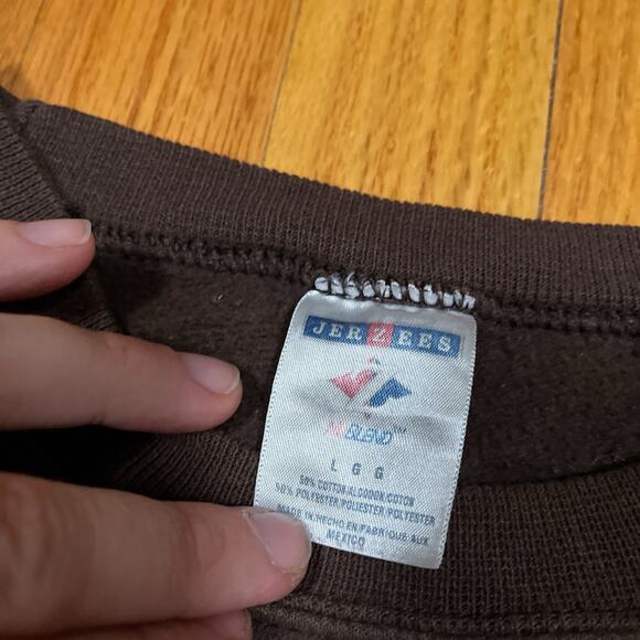 Vintage Orange County Choppers Sweatshirt Size Large Brown Pullover Y2K Biker - Picture 4 of 8